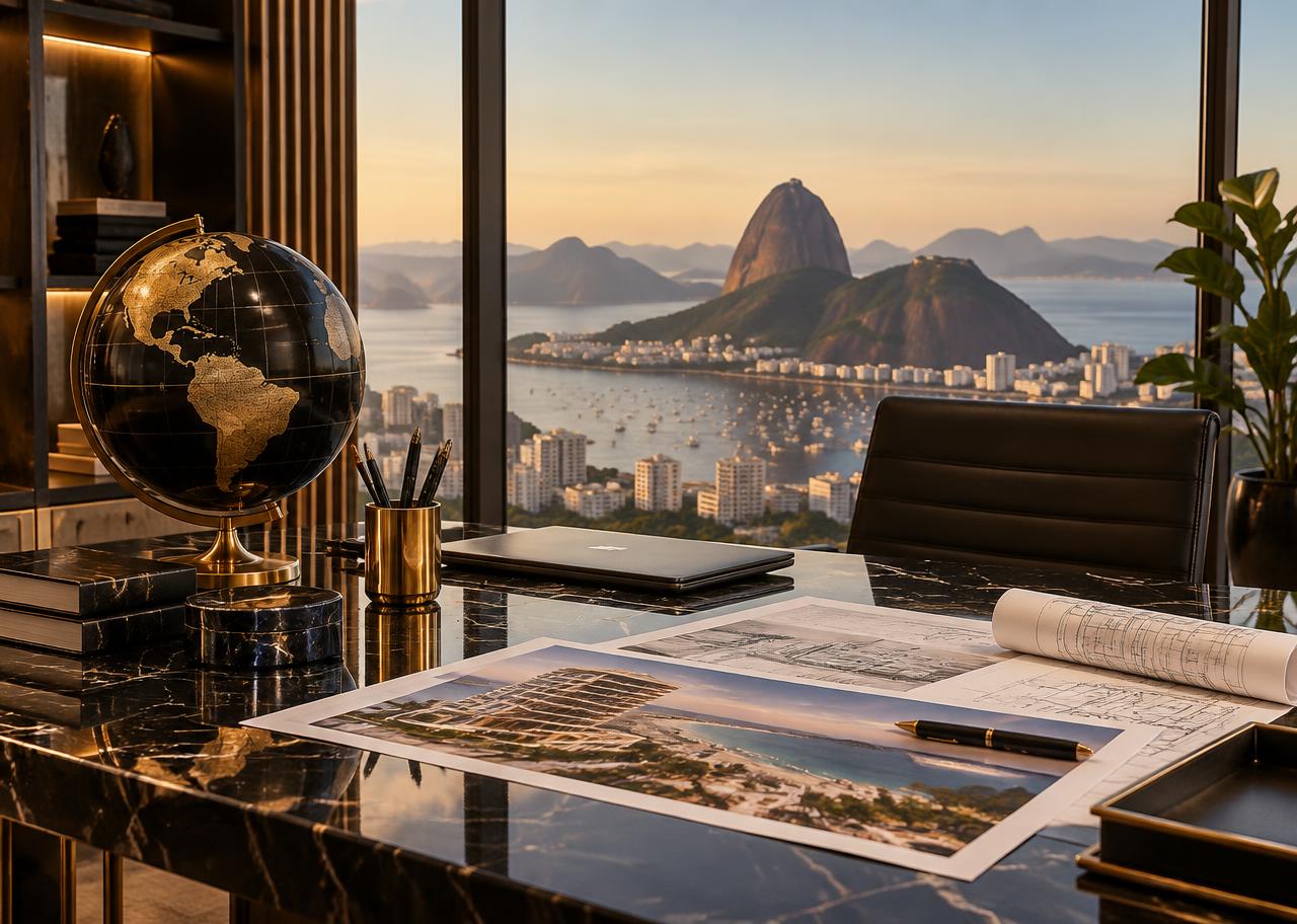 Atendimento imobiliário entre o Brasil e o exterior